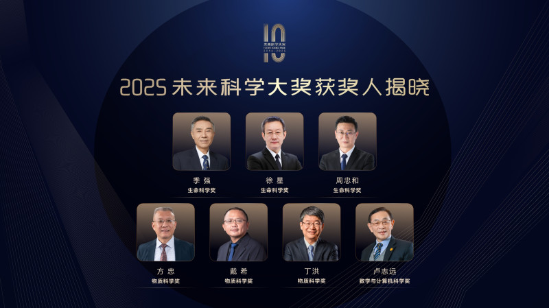 2025未来科学大奖获奖人。 均为资料图片