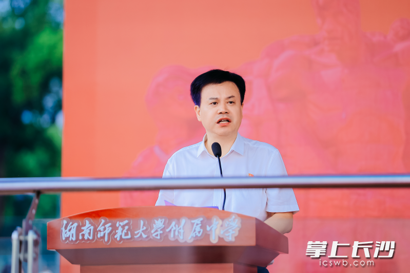 湖南师大附中党委书记谢永红。  学校供图